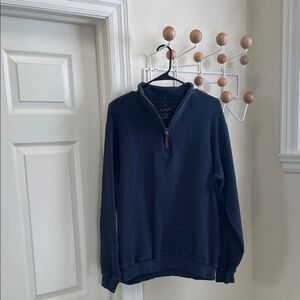 Woolrich - Classic Quarter Zip Pullover Shirt - Navy - L